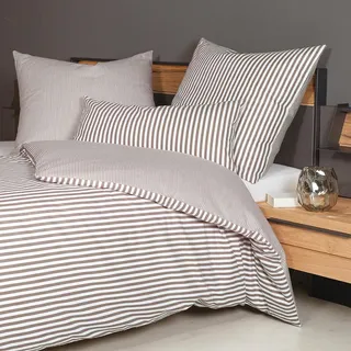 Janine Edelflanell Bettwäsche Chinchilla S 78060 Kissenbezug einzeln 80x80 cm | vulkan - grau