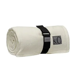 s.Oliver Kuschelsoft Kuscheldecke 150 x 200 cm Weiß/Beige