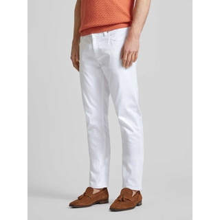 Regular Fit Jeans im 5-Pocket-Design Modell 'PIPE', Weiss, 36/32