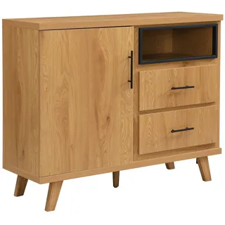 Wohnling Kommode 116 x 95 x 40 cm Braun