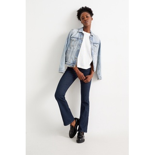 Bootcut Jeans-Mid Waist-LYCRA®, Blau, 38