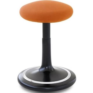 Sitz- und Stehhocker Classic regular 42-64cm Gestrick schwarz/orange/weiß