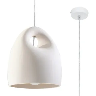 Sollux Bukano 1-flg. 40 W 30 cm rund Keramik transparent