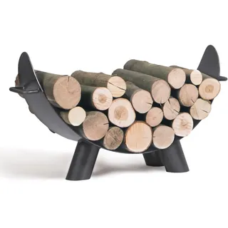 bene on fire crafted for fire, made for moments Kaminholzregal Colorado Metall 70 cm Schwarz