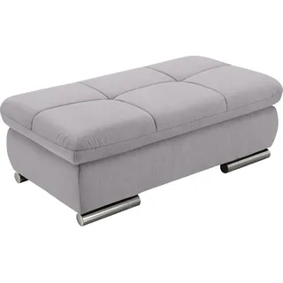 Set One by Musterring Stauraumhocker SO 4100 128 x 43 x 68 cm Silber