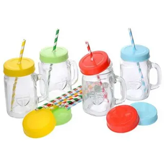 Gräwe Henkel-Trinkglas Set 4-tlg. 0,45 l