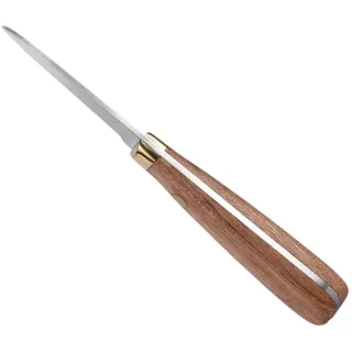 Edelstahl Austernmesser mit Holzgriff, Kompakt und Sicher für Meeresfrüchte | Leichtes Werkzeug mit Gutem Griffgefühl, für Muscheln und Dinner oder Picknick Unterwegs
