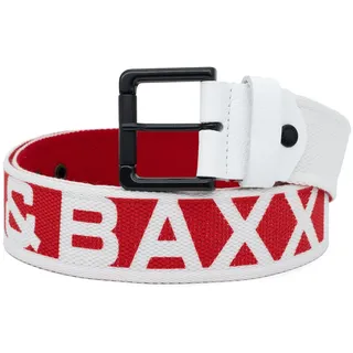 Cipo & Baxx Stoffgürtel Herren Gürtel BA-C-2133 (1-St) mit großen Markenschriftzug rot 95