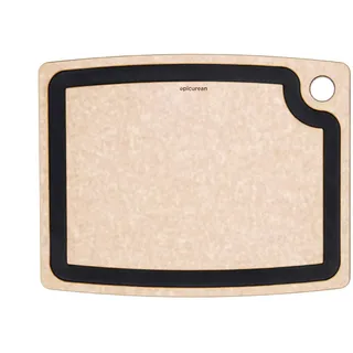 Epicurean Gourmet Series Schneidebrett mit Saftrille, 49,5 x 38,1 cm, Natur/Schiefer
