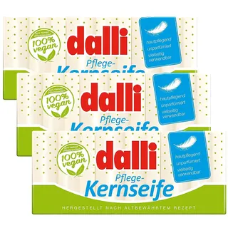 Dalli Kernseife 3 x 375g Unparfümiert Pflanzlich (3er-Pack)