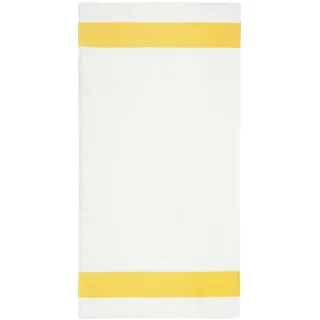 Feiler Handtücher Exclusiv mit Chenillebordüre Handtuch 50x100 cm | gelb - gelb