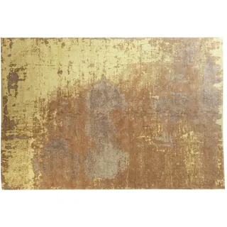 Riess Ambiente Vintage Baumwoll-Teppich MODERN Art XXL 350x240cm Rostbraun verwaschen Used Look Wollteppich Wohnzimmerteppich
