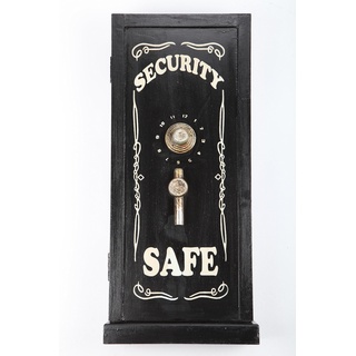 point home Design-Schlüsselschrank Safe, Retro, schwarz, 50cm