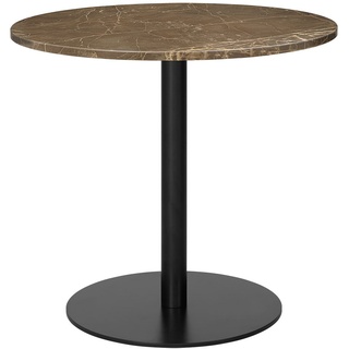 Gubi Table 1.0 Esstisch rund Ø80cm Marmor braun