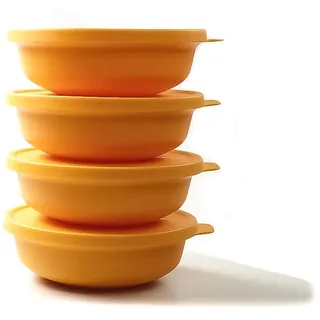 Tupperware Aloha 450ml gelb (4) Schüssel Servieren Servierschüssel Salatschüssel