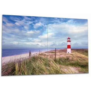Wallario Herdabdeckplatte 80 x 52 cm 2-teilig Braun