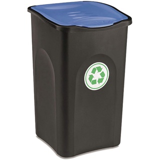 Stefanplast Eco grün Mülleimer mit Blau, Schwarz, 50 Liter