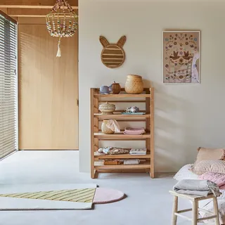 Sera - Bücherregal für Kinder aus Teakholz 80 x 115 cm
