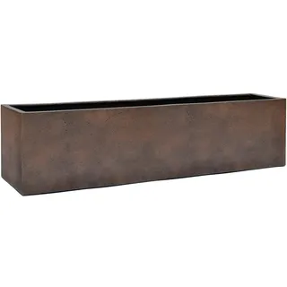 Eschbach® Pflanzkübel Box 80 II Rost Braun Rechteckig * 80 x 20 x 20 cm * 10 Jahre Garantie