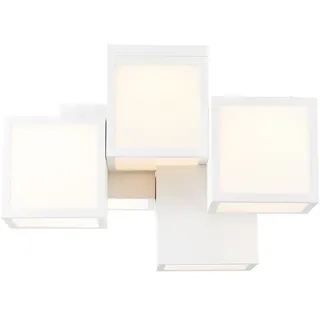 Cubix LED Deckenleuchte, 5-flammig weiß