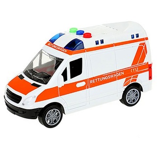 Toi-Toys Spielzeug-Krankenwagen »KRANKENWAGEN 15cm mit Licht und Sound Friktionsantrieb Rettungswagen Modellauto Auto Spielzeugauto Spielzeug Kinder Geschenk 67« orange