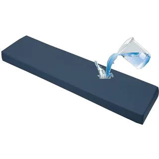 ZZDZW Bankauflage wasserdichte,Sitzkissen Outdoor & Indoor Bankpolster Bank Bankkissen Sitzauflage Sitzbank Auflage Fur Banke Kissen Kissenauflage for Küchenbank Gardenbank(Dunkelblau,150x50 cm)