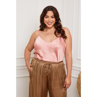 Plus Size Company Top "Lev" in Rosa - 44