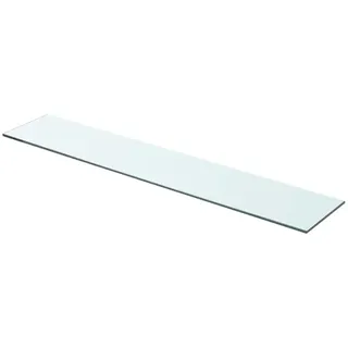 vidaXL Glasboden Glasscheibe Glasplatte für Glasregal Transparent 80 cm x 15 cm