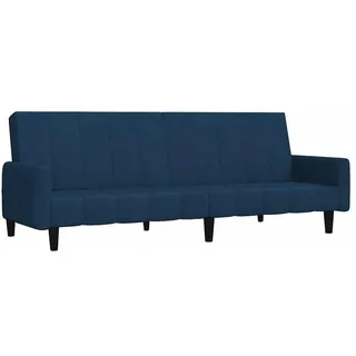 vidaXL Schlafcouch Samt 2-Sitzer Blau