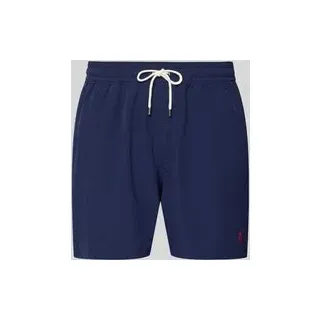 Badehose mit Mesh-Einsatz, Marine, S