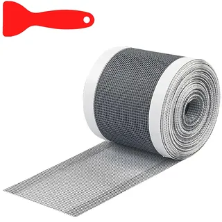 Haarfänger für Dusche, 10m Abfluss Haarfänger aus PVC-Gaze Duschrinne Haarsieb mit Plastikspachtel Einweg Duschabfluss Mesh Aufkleber 100 cm Breit Haarfänger für BadewanneBalkon