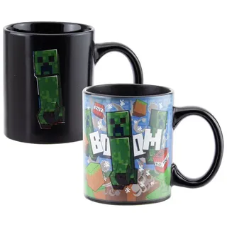 Paladone Tasse Minecraft Creeper Explosion Kaffeebecher mit Wärmeeffekt
