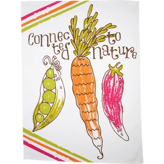 Geschirrtuch STUCO "Veggies", bunt (natur, bunt), B:50cm L:70cm, 100% Baumwolle, Geschirrtücher, Geschirrtuch, bedruckt
