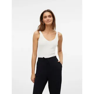 Vero Moda Stricktop VMGLORY SL RIB TOP Viskosemischung weiß M (38)