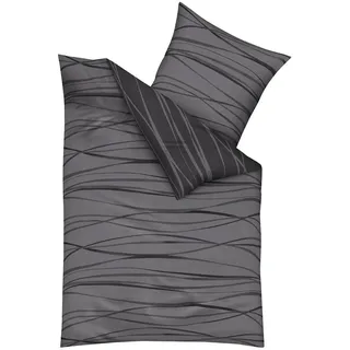 KAEPPEL Motion Mako-Satin zinn 135 x 200 cm + 80 x 80 cm