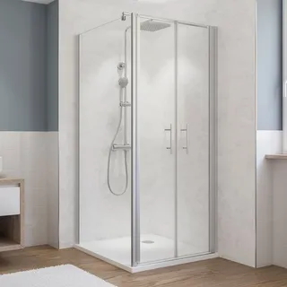Megabad Classic-Line Seitenwand 90 x 190 cm für Pendeltür MBDWO5SWFPT90190ASM, Duschkabinen,