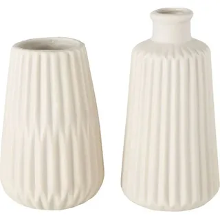 Boltze Vase Esko 2er-Set, creme