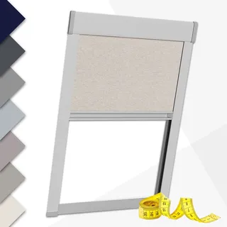 Victoria M. Dachfensterrollo nach Maß Thermorollo Verdunkelungsrollo Sonnenschutz-Rollo Kompatibel mit Velux Dachfenster, Schraubmontage, Fenstertyp GPL