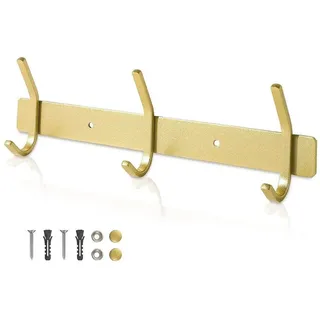 luxuskollektion Garderobenhaken Edelstahl 30cm Golden