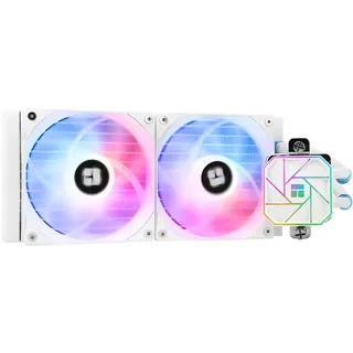 Thermalright AQUA ELITE 240 Weiß V3 Flüssig-CPU-Kühler, Doppel-PWM-ARGB-Lüfter mit S-FDB-Lagern, effiziente PWM-gesteuerte Pumpe, für AMD/AM4/AM5, Intel LGA1150/1151/1200/1700/1851