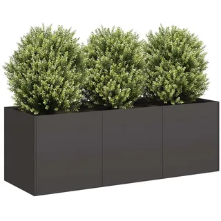 vidaXL Pflanzkübel 120 x 40 x 40 cm Schwarz