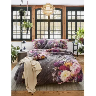 IRISETTE Zobel 8551 Blumen mehrfarbig 135 x 200 cm + 80 x 80 cm