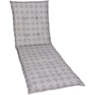 GO-DE TEXTIL Gartenauflage Raute (Liegenauflage, Grau)