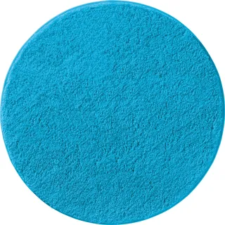 Erwin Müller Badematte Badematte "Rhodos", Höhe 30 mm, rund, Uni blau rund | 90 cm x 90 cm x 30 mm