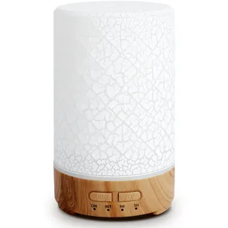 Romon Diffuser, 150ML Aroma Diffuser, Ultraschall Ätherische Öle Diffusor Elektrisch mit 7 Farben LED Luftbefeuchter für Wohnung Büro Haus Yoga