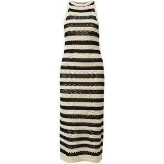 S.Oliver Langes Strickkleid mit Musterstruktur Damen, 99G5 GREY/ BLACK,
