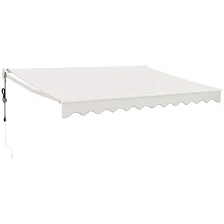 furnicato Markise Elektrische 3 x 2,5 m in Creme mit Fernbedienung weiß 2.5 cm x 3 cm