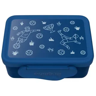 ergobag Lunchbox Edelstahl Brotdose, Edelstahl, (Edelstahl Brotdose, 3-tlg., 1x Brotdose, 1x Trennfach), spülmaschinengeeignet bis 45 Grad, Handwäsche empfohlen blau
