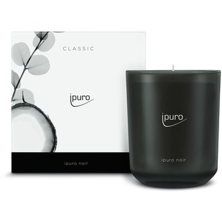 ipuro - dekorative ipuro noir Duftkerze - minimalistische Duftkerzen im Glas 270 g - intensive Duftkerzen mit orientalischem & geheimnisvollem Duft für ein puristisches Dufterlebnis