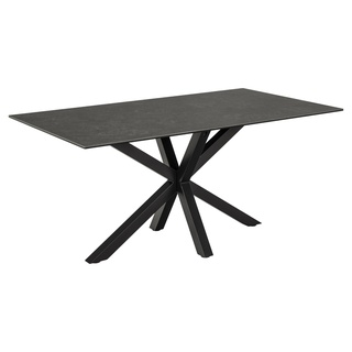 Actona Esstisch Heaven 160 x 90 cm Keramik Schwarz